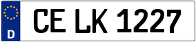Truck License Plate